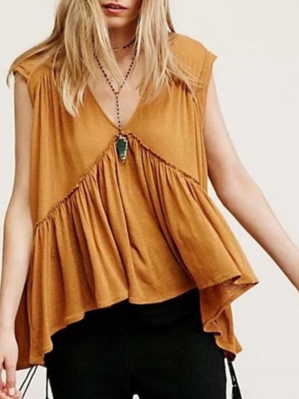 EUC Free People Flowy Top - Burgundy